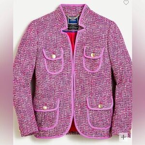 J. Crew Pink Tweed Blazer Sz. 0